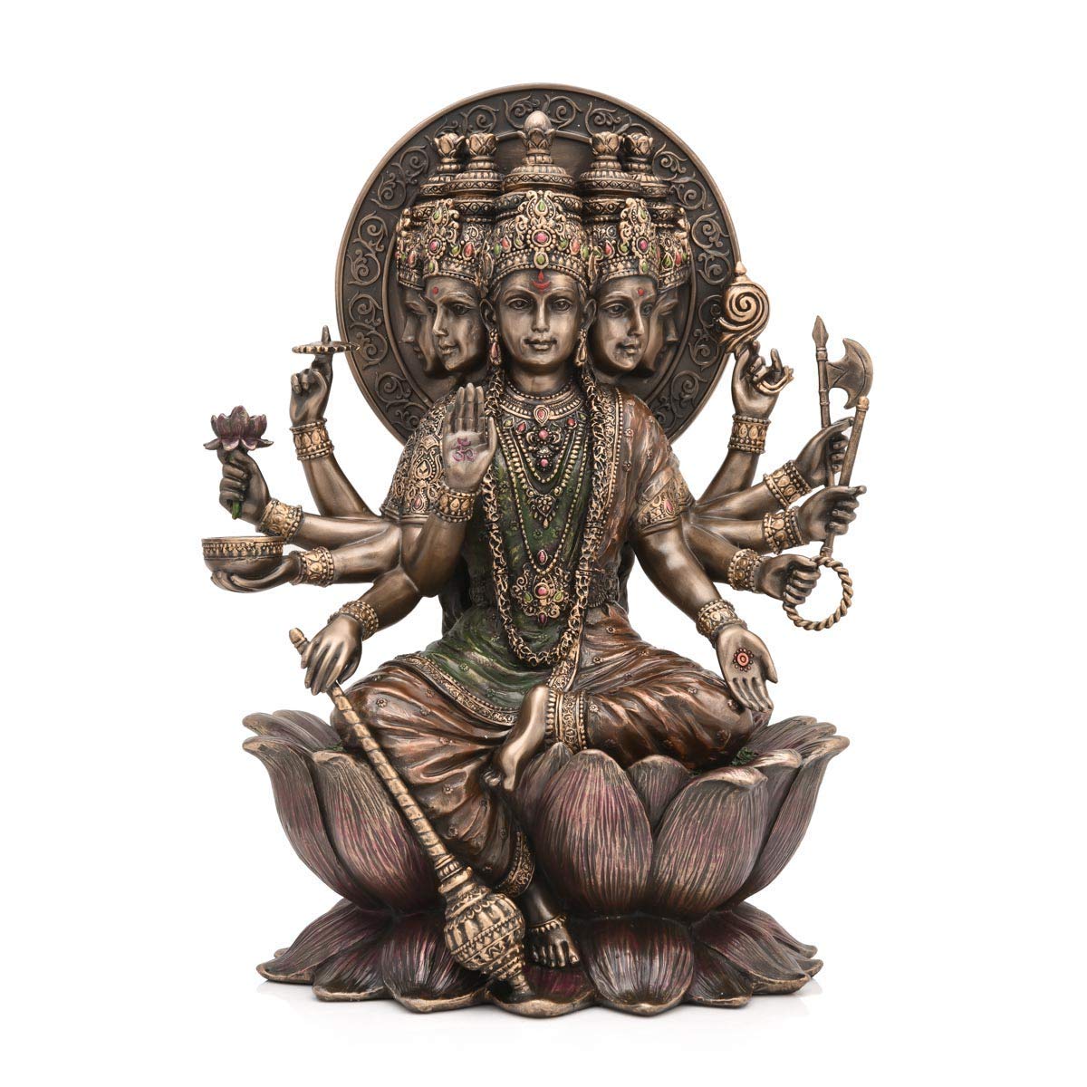 Escultura de la Diosa Gayatri Devi en Bronce