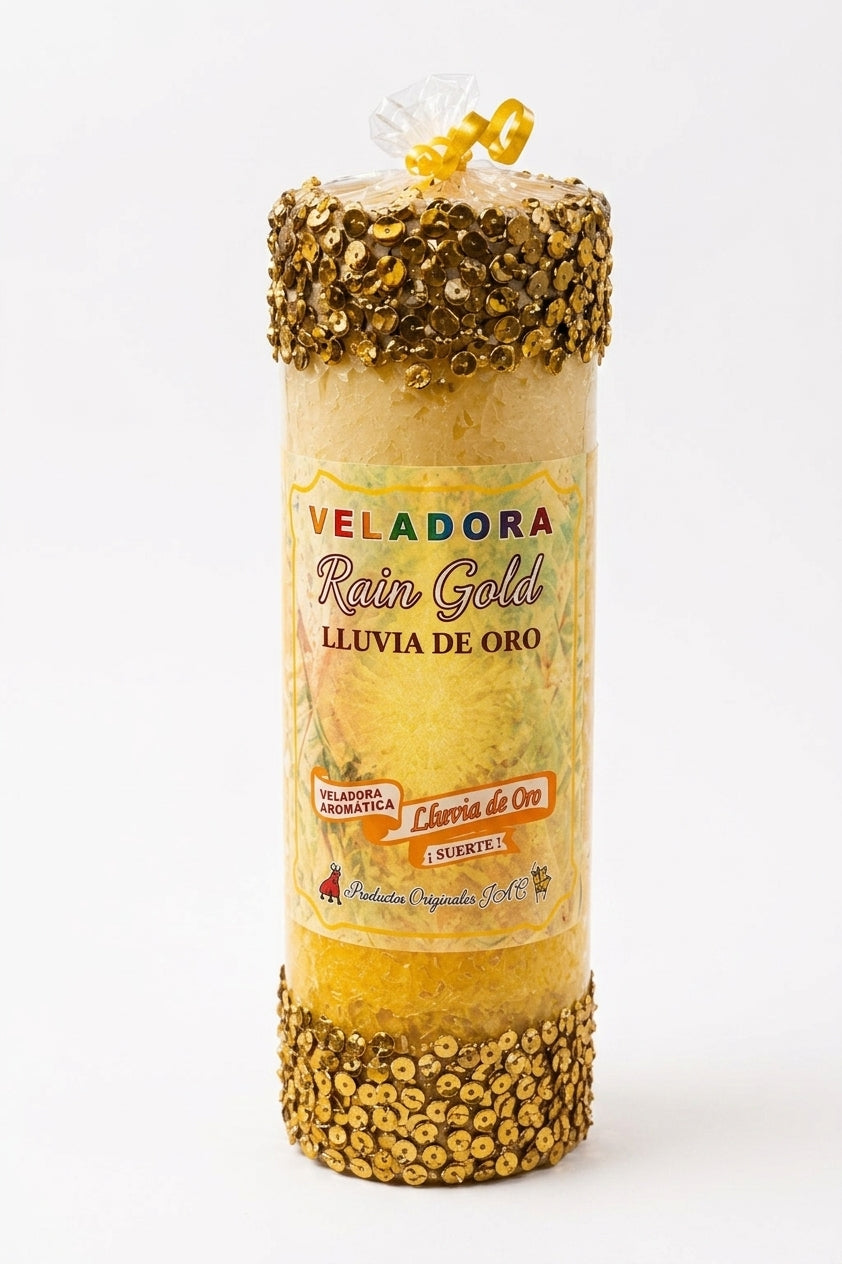 Sesión y Trabajo con Cirio Lluvia de Oro | Velación a Distancia de Abundancia y Prosperidad