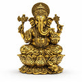Figura de Ganesha en Dorado Esplendor